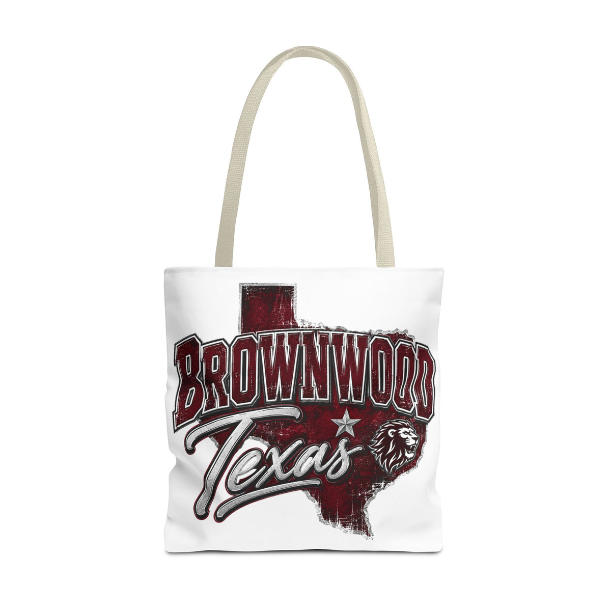 Brownwood Texas Lion Outline Tote