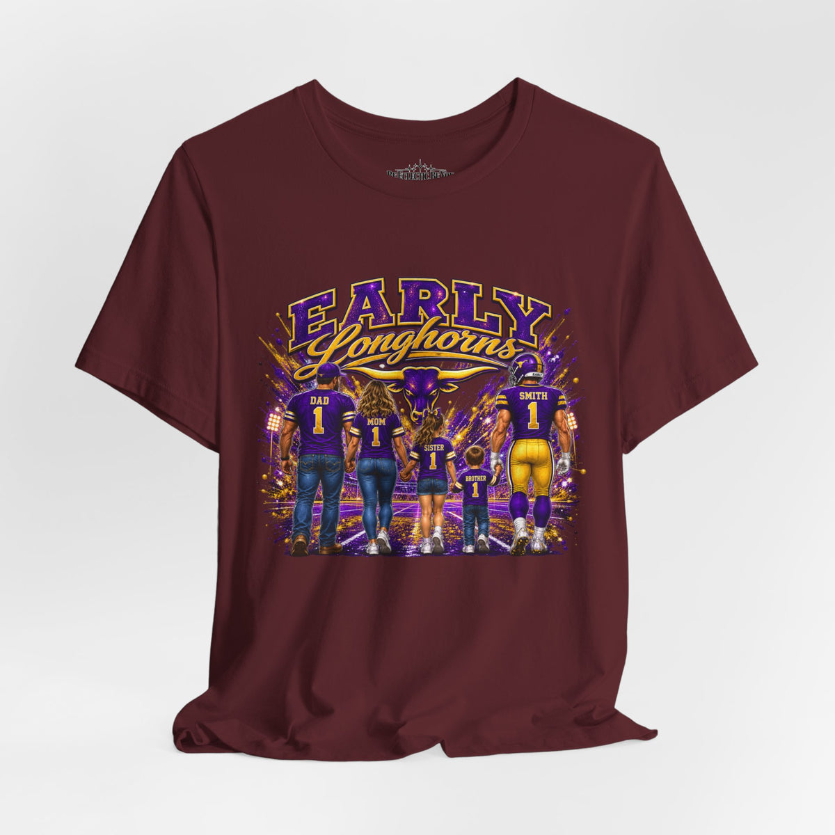 Early Longhorns Family Graphic Tee