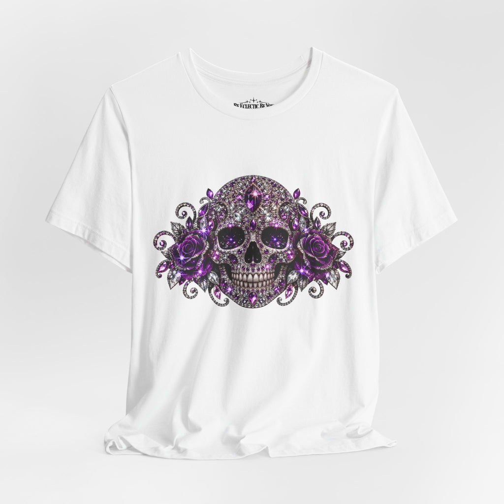 Gothic Purple Skull Tee