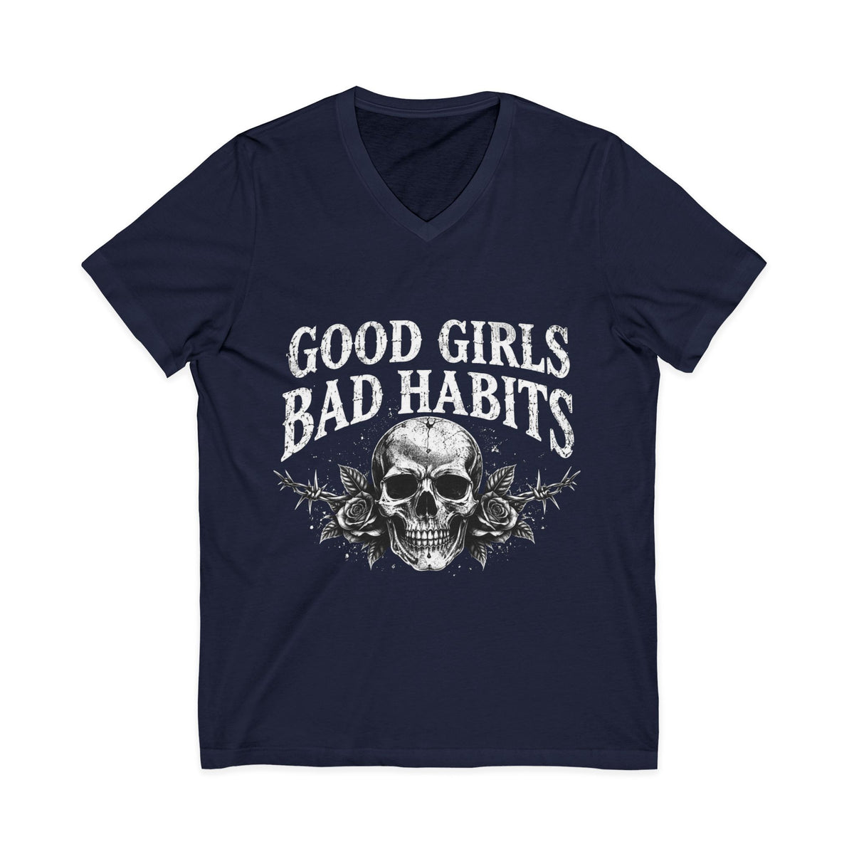 Unisex Jersey Short Sleeve V-Neck Tee