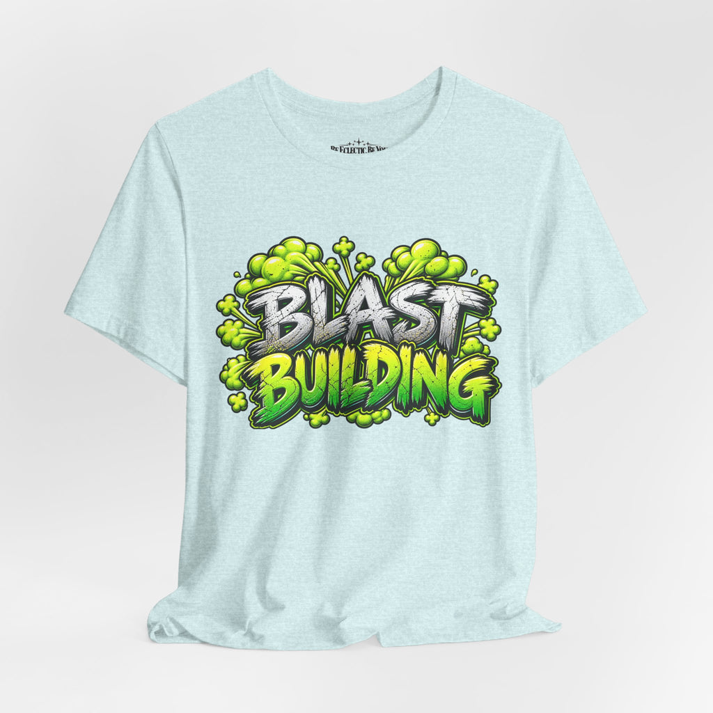 Blast Building Warning Blast Zone Graphic T-Shirt
