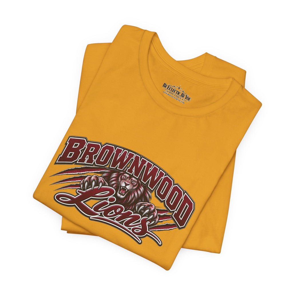 Brownwood Lions Vintage School Graphic T-Shirt