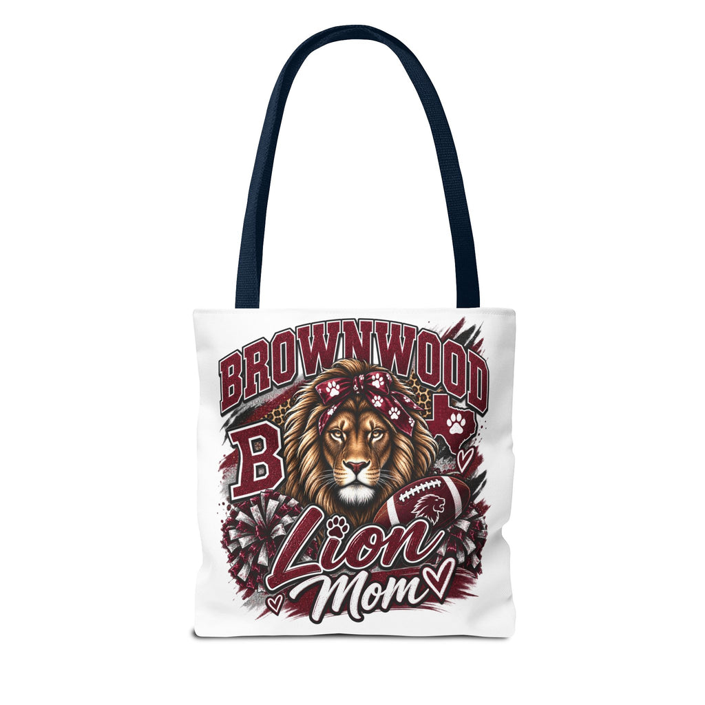 Lion Mom Tote Bag — Brownwood School Spirit Lion Mom Tote