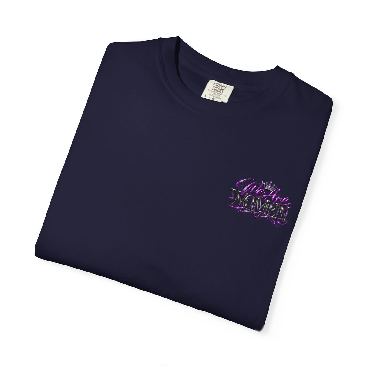 Unapologetically Women T-Shirt — Empowerment Graphic Tee with Crown, Books & Fashion Illustration