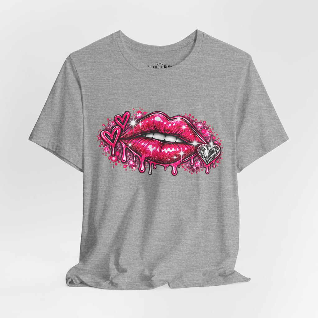 Sparkly Pink Lips Graphic Tee