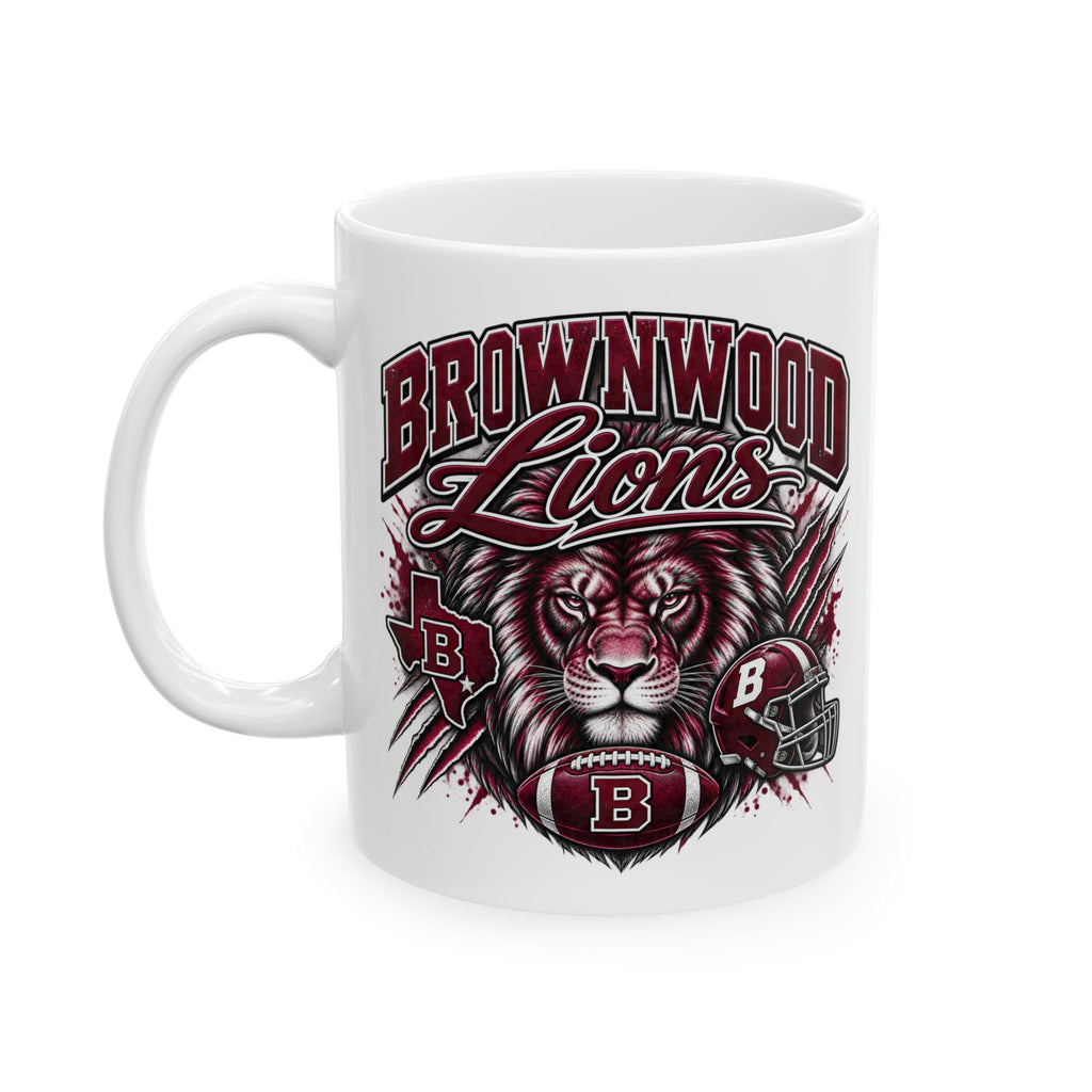 Brownwood Football Helmet Ceramic Mug (11oz, 15oz)