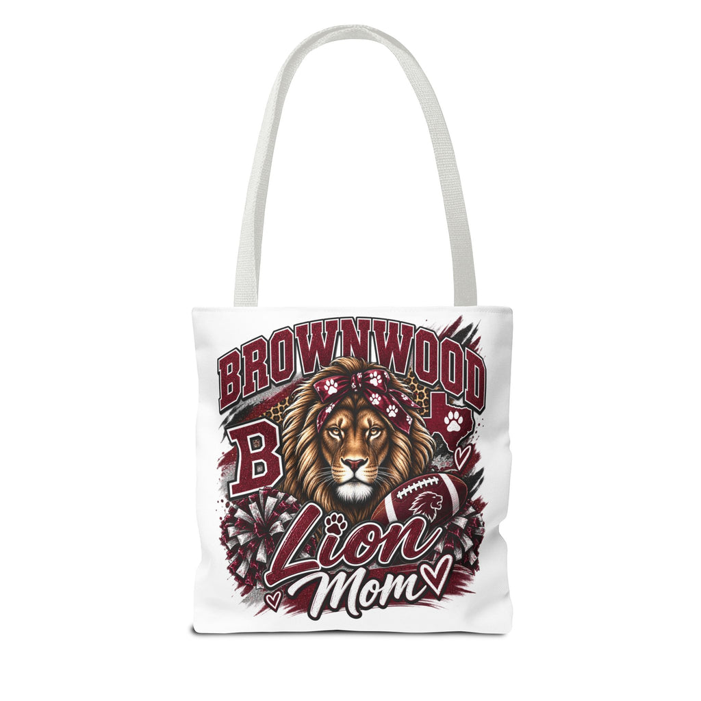 Lion Mom Tote Bag — Brownwood School Spirit Lion Mom Tote