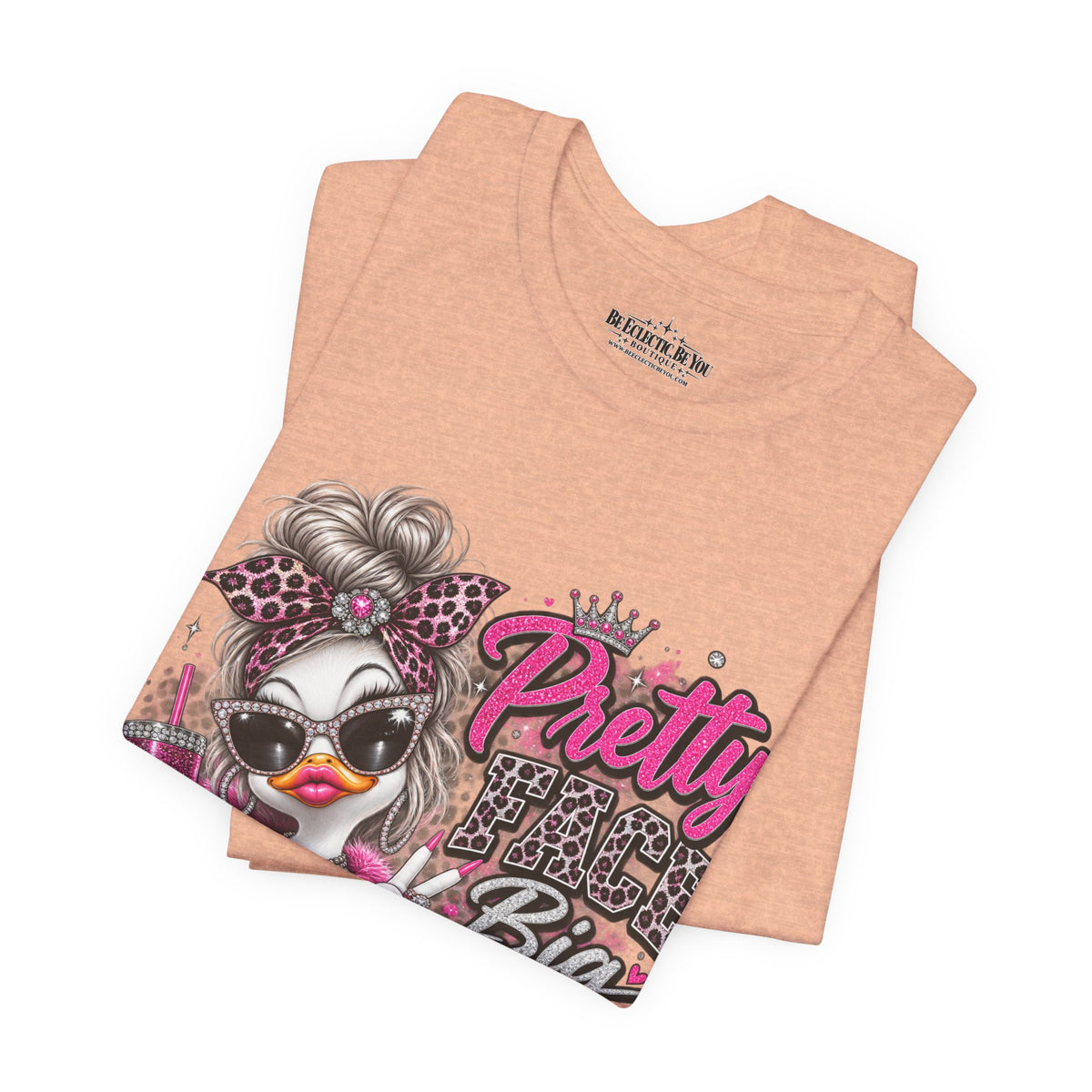 Pretty with a Big Attitude Don’t Care Graphic T-Shirt