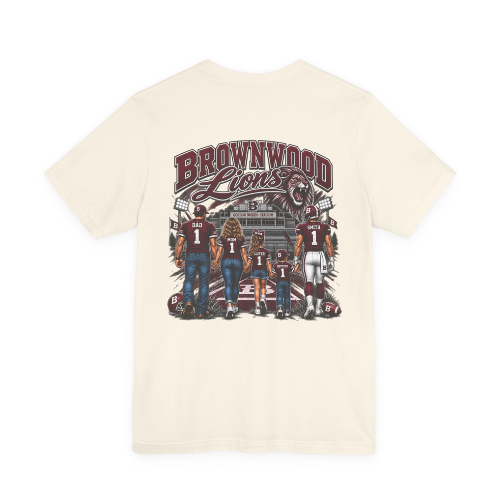 Brownwood Lions Family Football Graphic T-Shirt