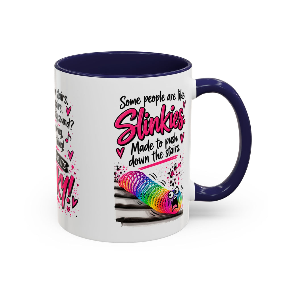 Slinky Coffee Mug — Funny Retro Toy Quote Accent Mug (11/15 oz)