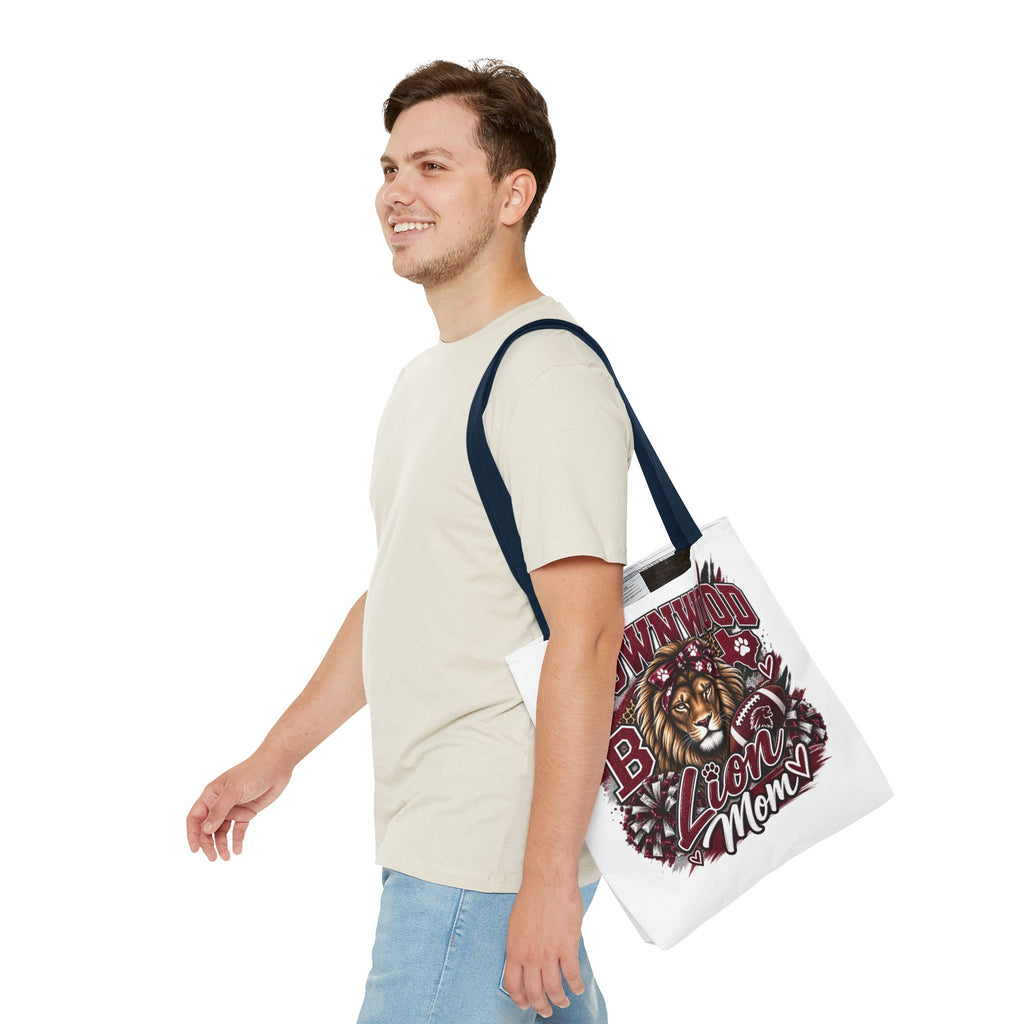Lion Mom Tote Bag — Brownwood School Spirit Lion Mom Tote