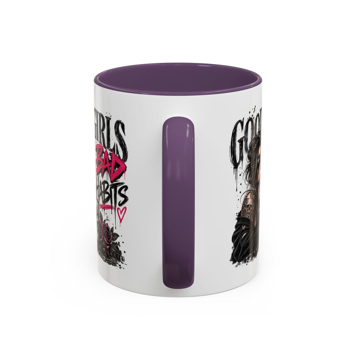 Good Girls Bad Habits Skull & Crown Mug
