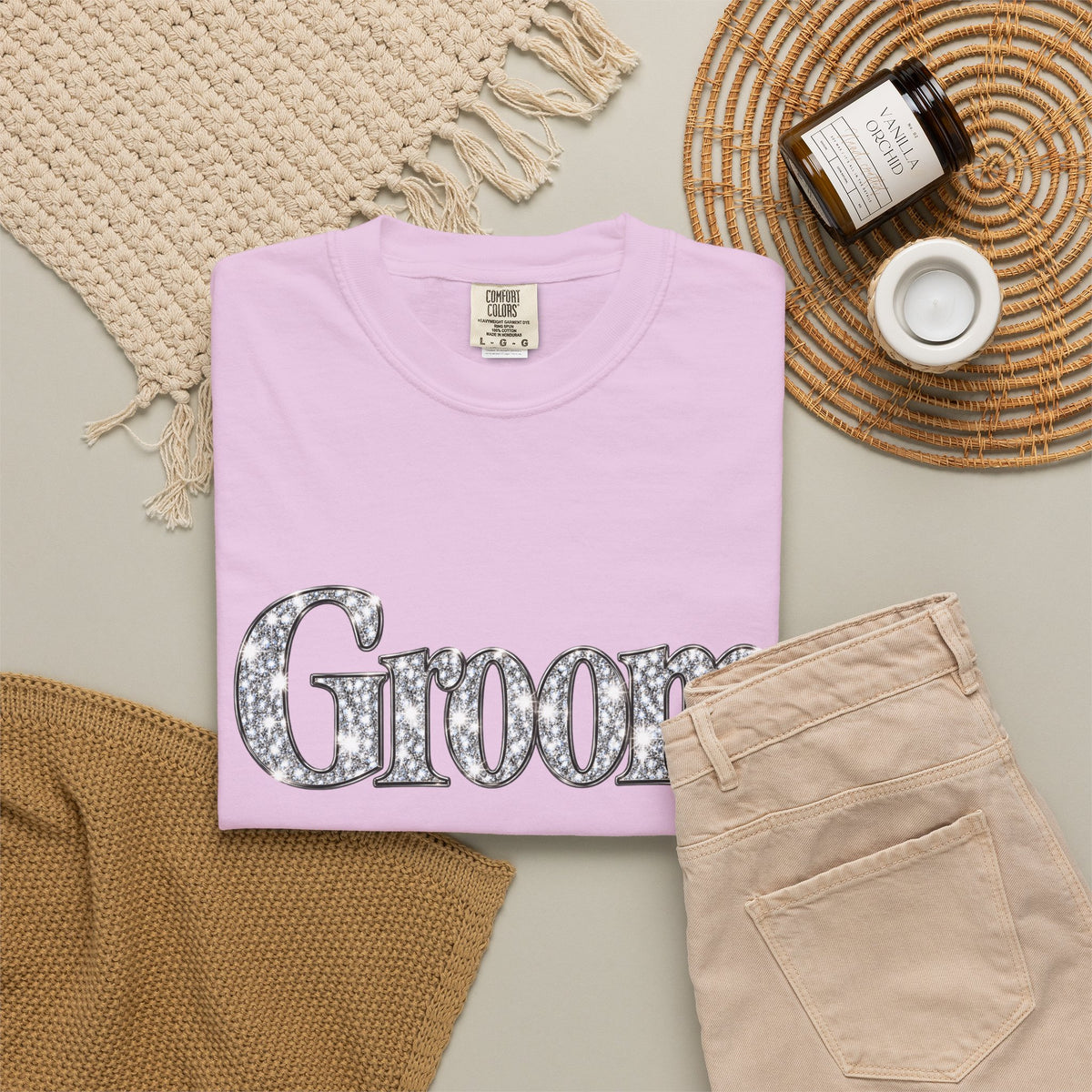 Groom Logo T-Shirt — Wedding Party Tee for Groom and Groomsmen