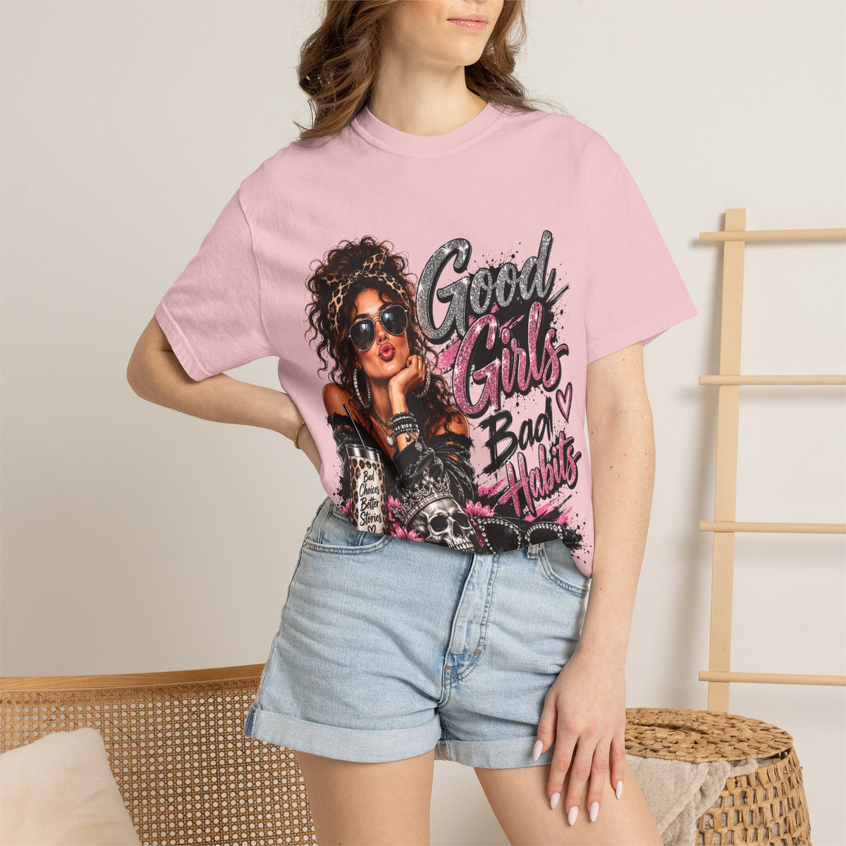 Good Girls Bad Habits Graphic T-Shirt