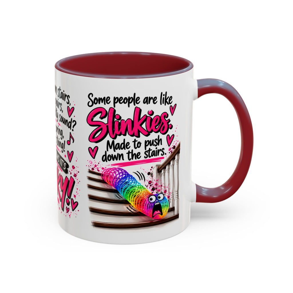 Slinky Coffee Mug — Funny Rainbow Slinky Gift for Friends & Teachers