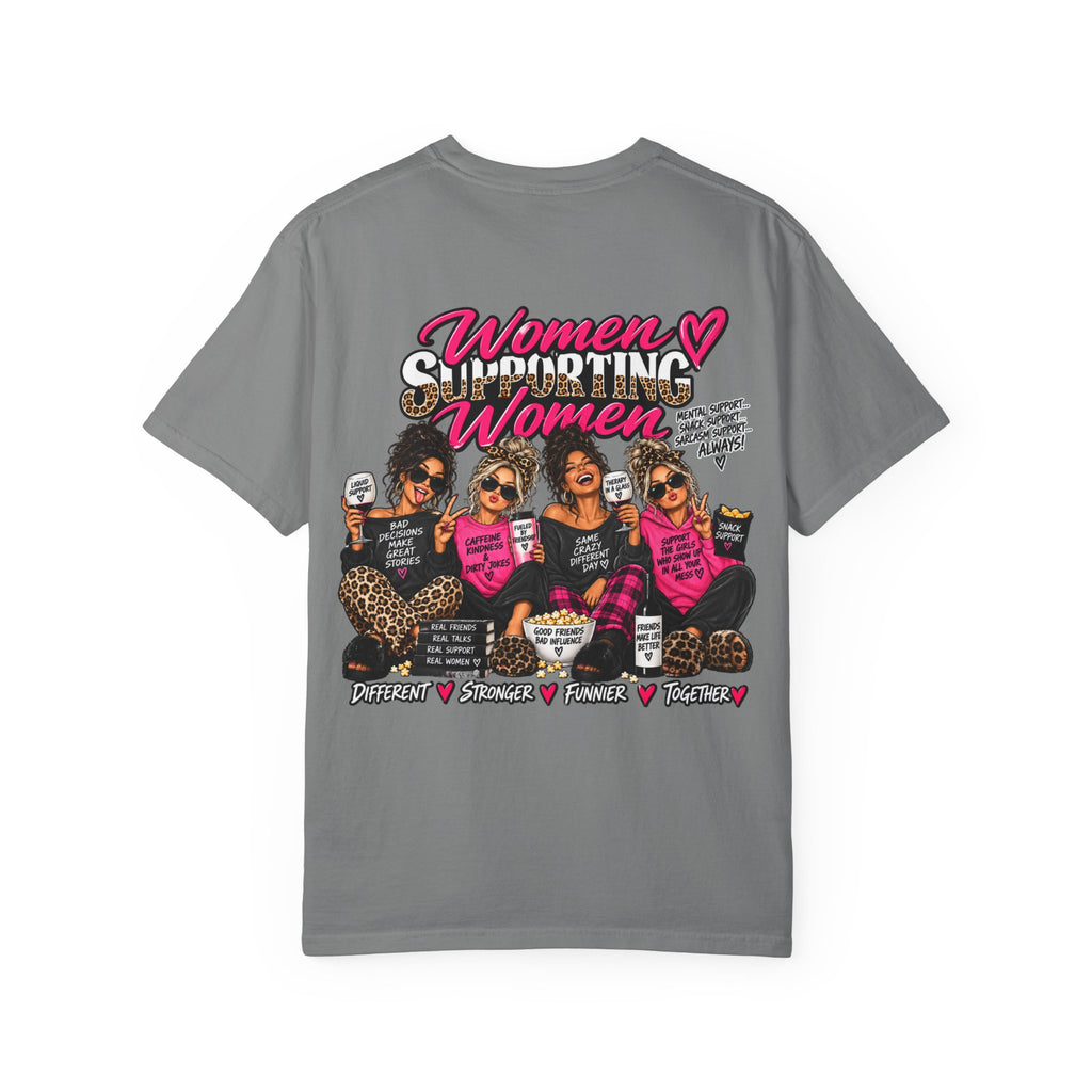 Women Supporting Women T-Shirt — Empowerment Graphic Tee (Breast Cancer Awareness)