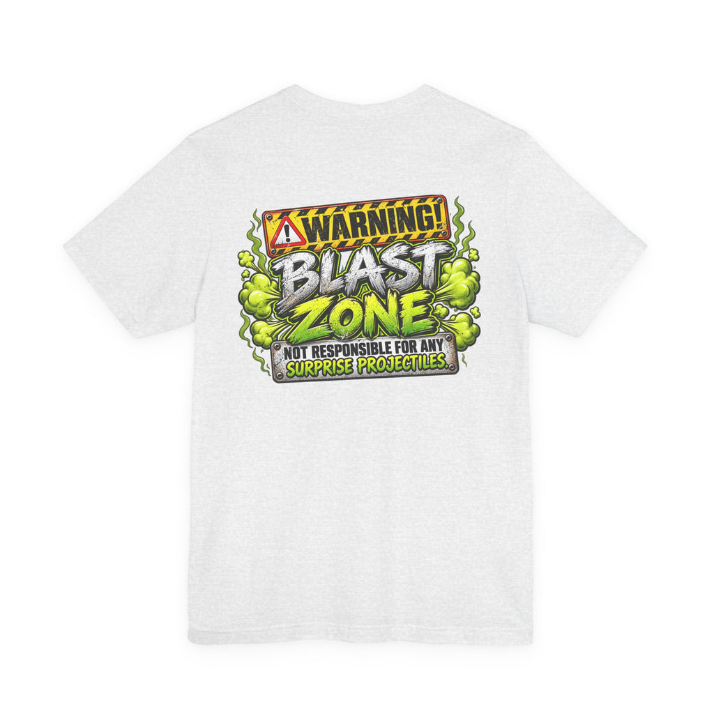 Blast Building Warning Blast Zone Graphic T-Shirt