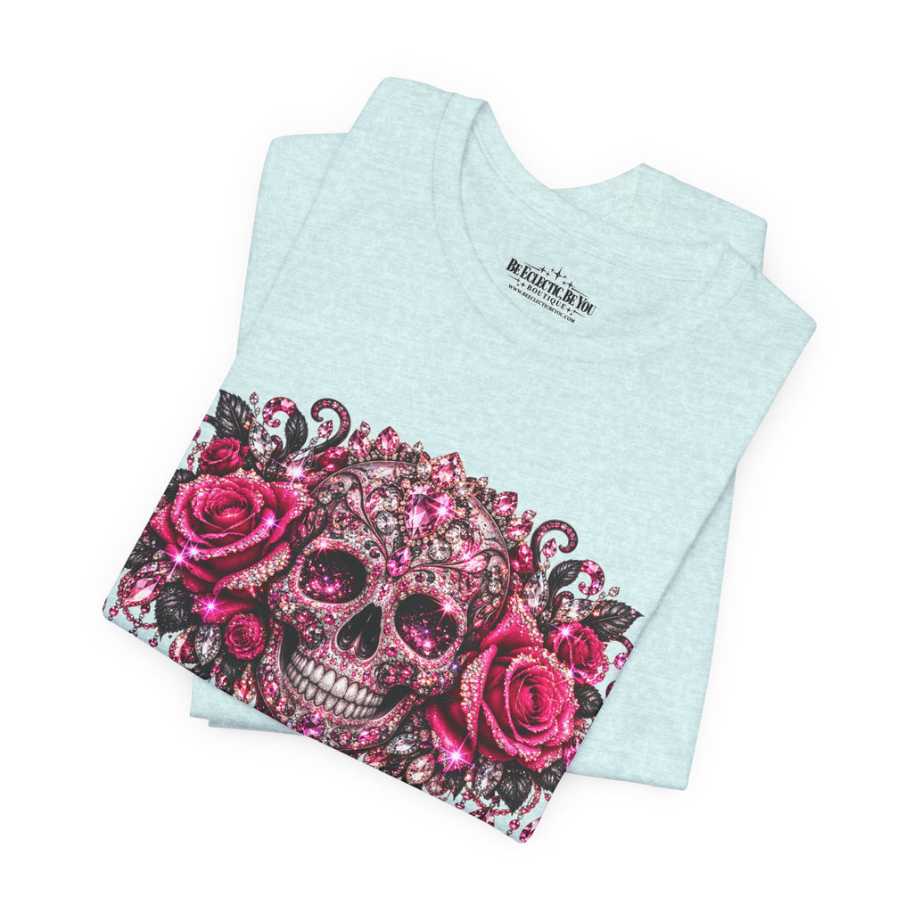 Sugar Skull Roses Gothic T-Shirt