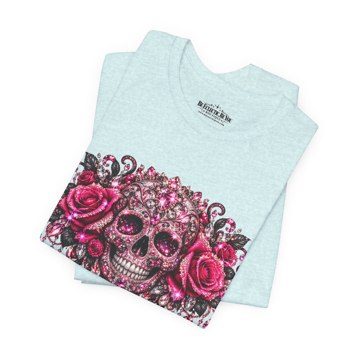 Sugar Skull Roses Gothic T-Shirt