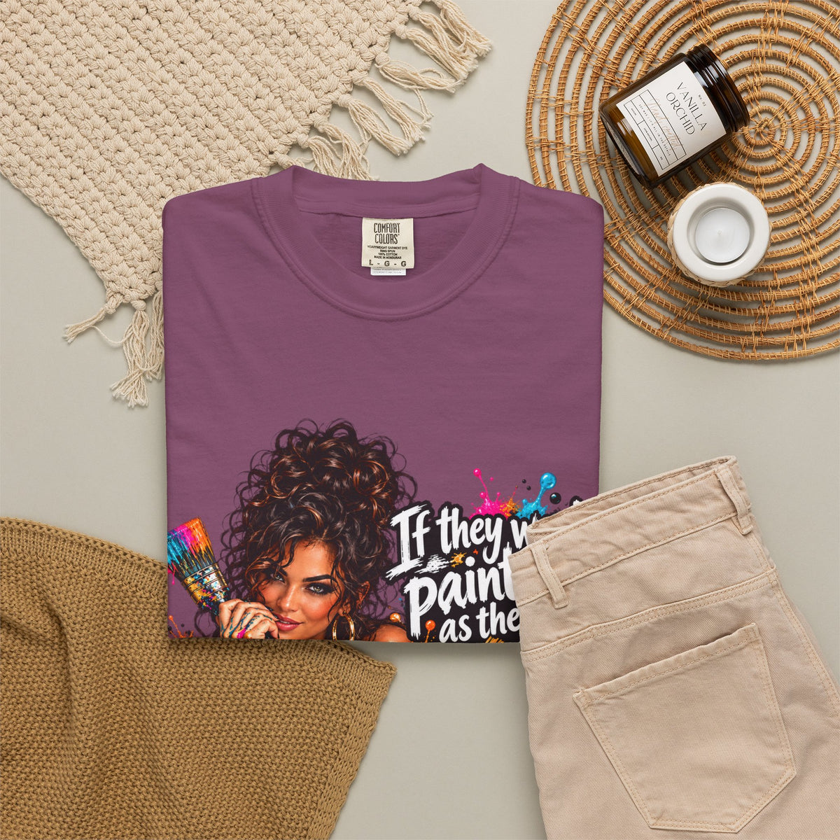 T-Shirt — "If They Want to Paint You as the Villain, Then Pose" Graphic Tee