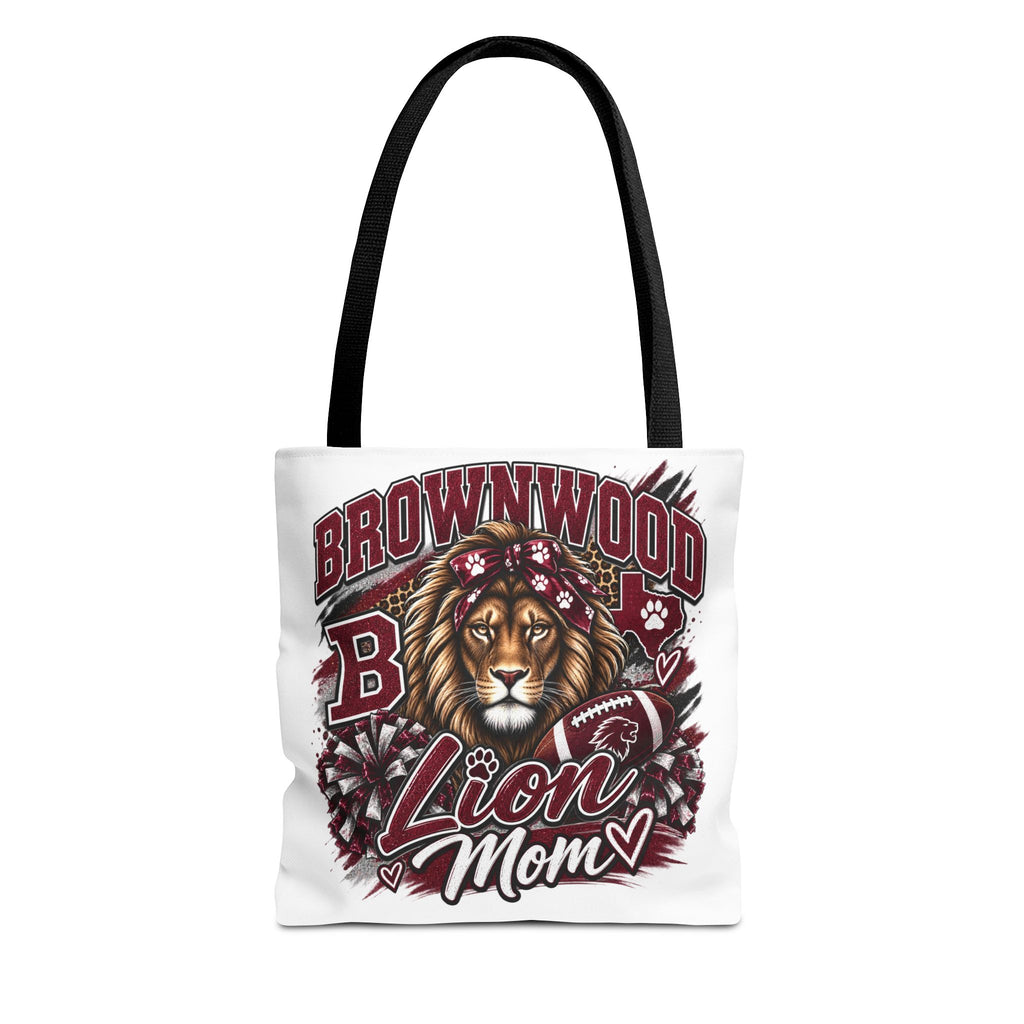 Lion Mom Tote Bag — Brownwood School Spirit Lion Mom Tote