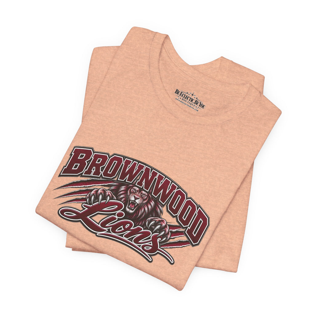 Brownwood Lions Vintage School Graphic T-Shirt