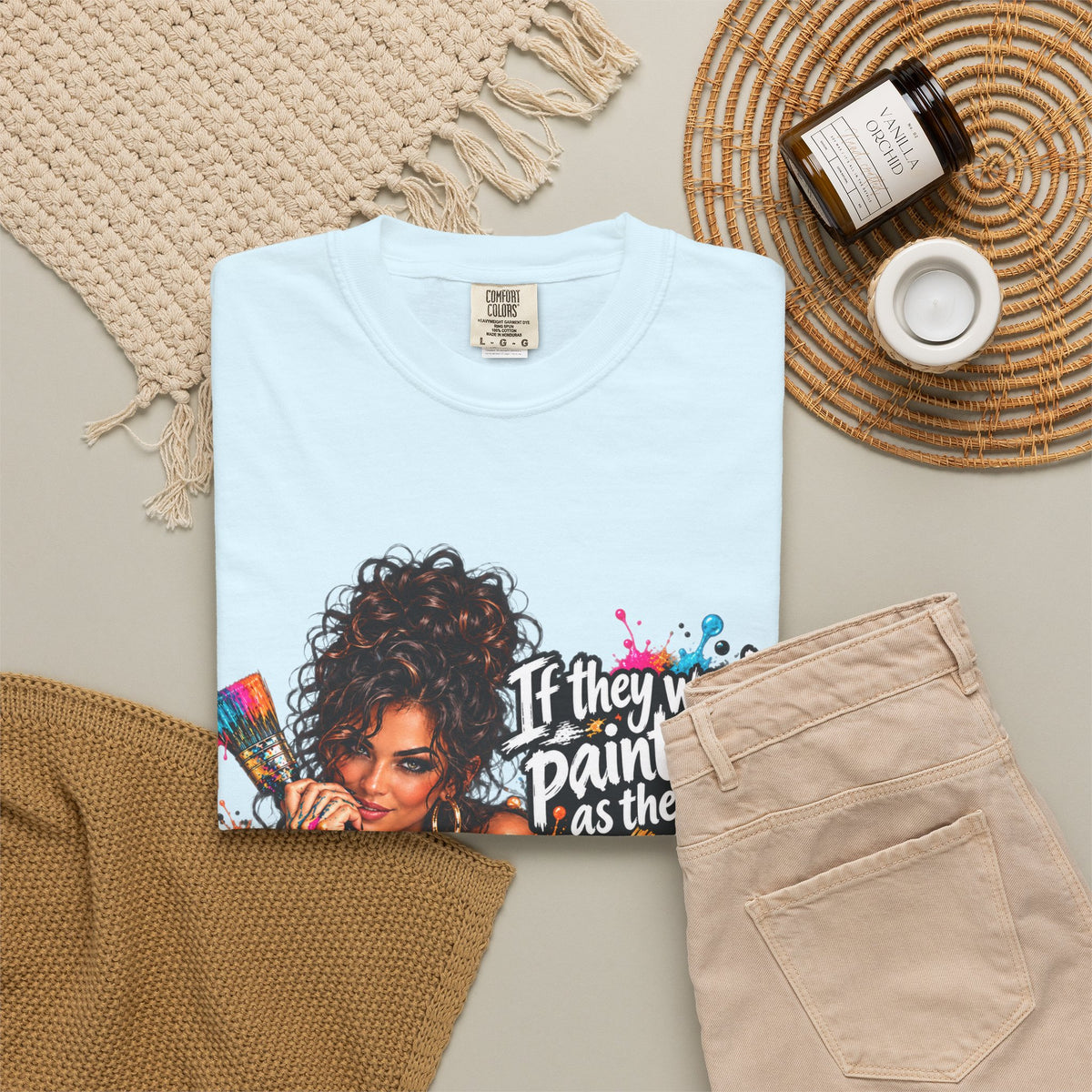 T-Shirt — "If They Want to Paint You as the Villain, Then Pose" Graphic Tee