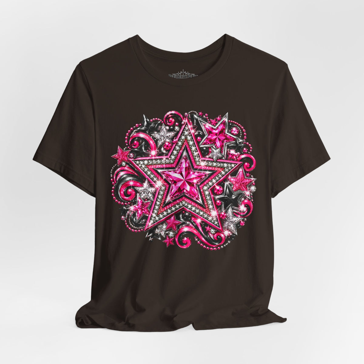 Pink Star Swirl Graphic Tee