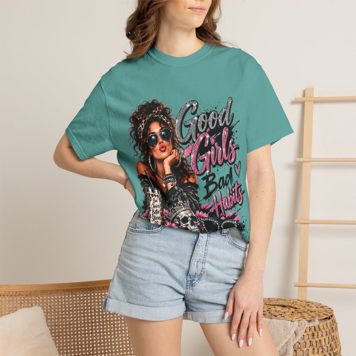 Good Girls Bad Habits Graphic T-Shirt