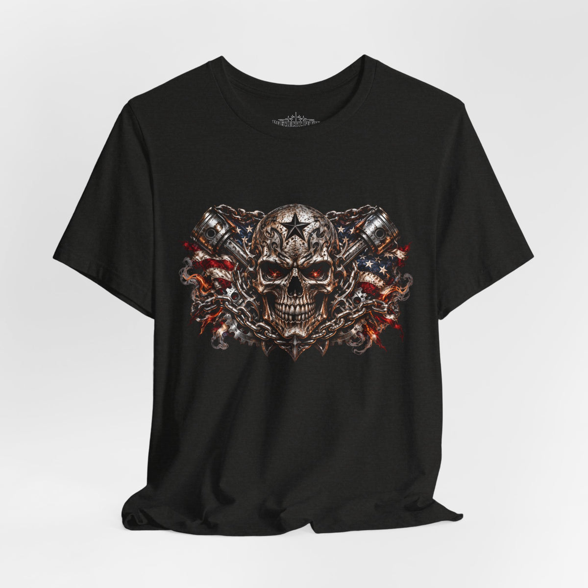 Skull and Chains Gothic Metal T-Shirt