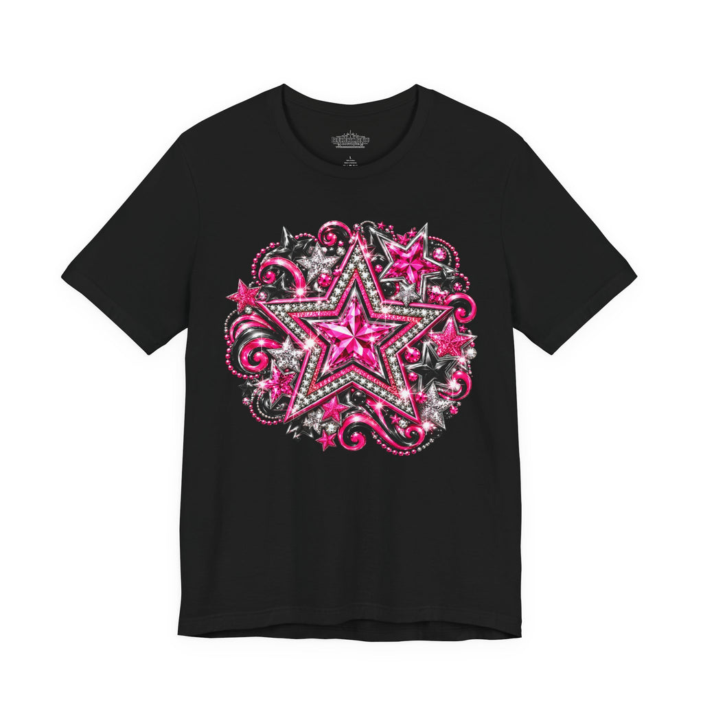Pink Star Swirl Graphic Tee