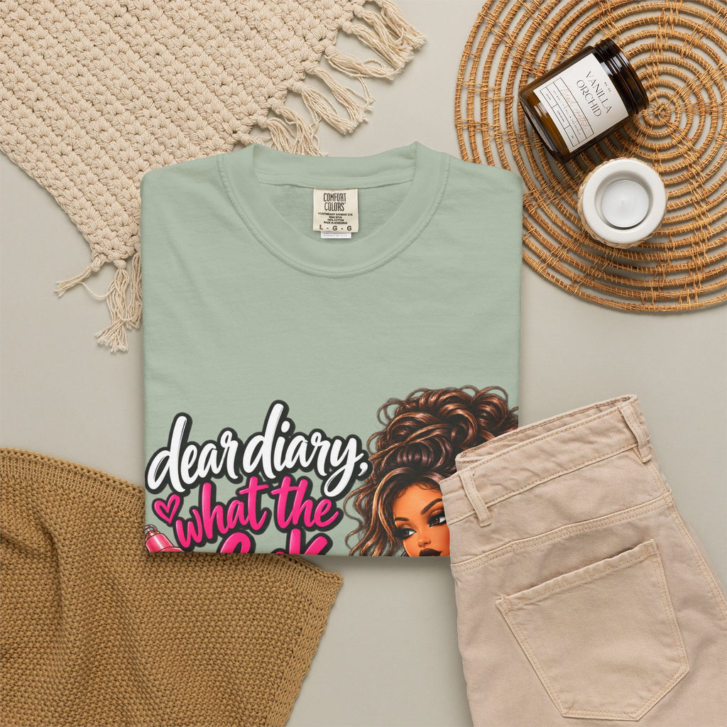 Diary Tee — “Dear Diary, What the F***” Graphic T-Shirt