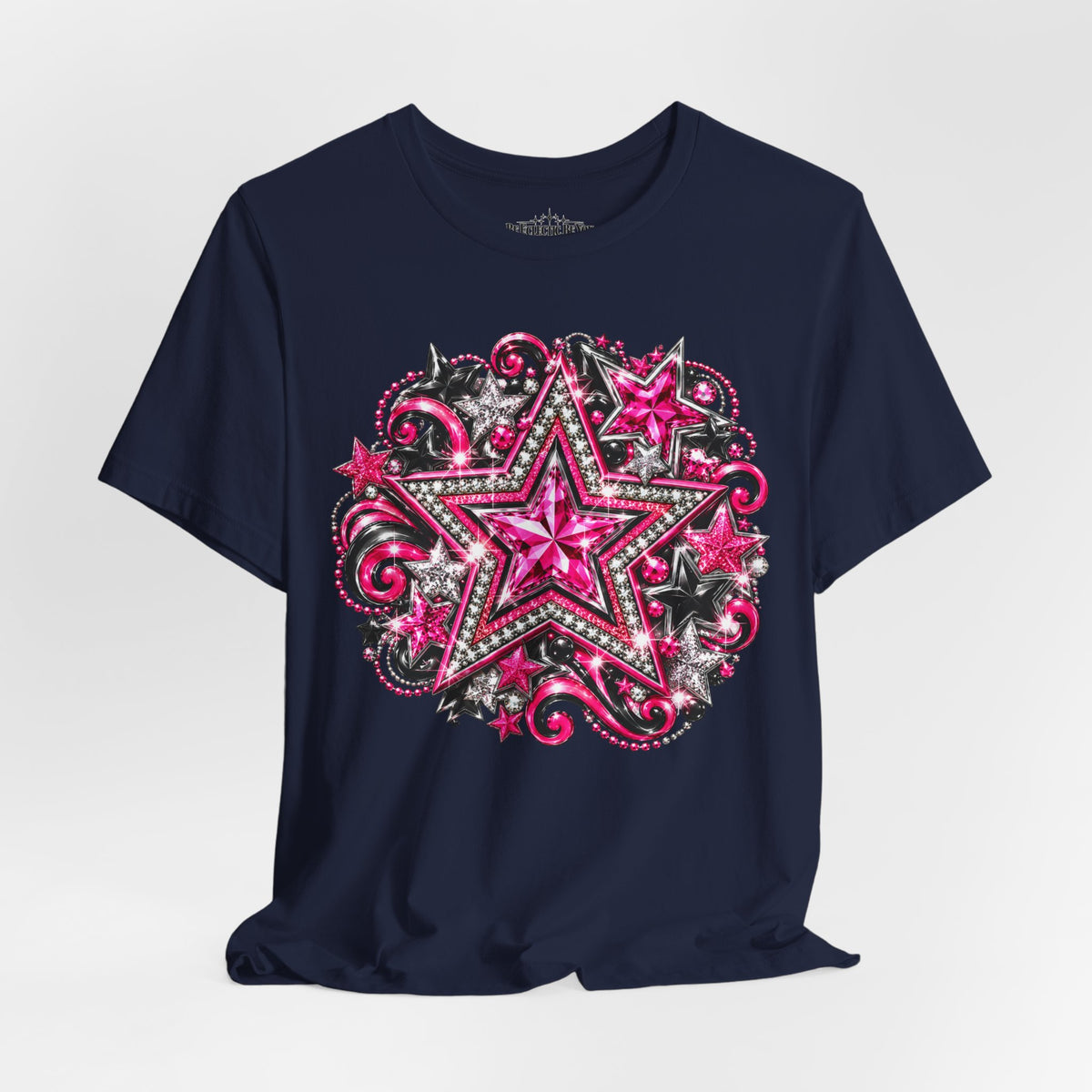 Pink Star Swirl Graphic Tee