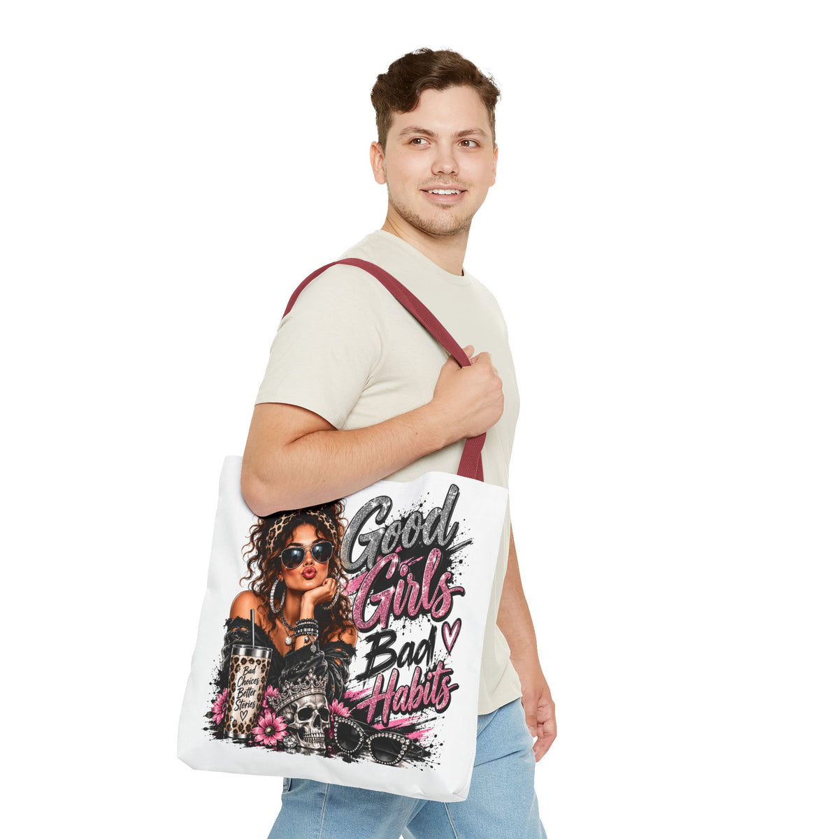 Good Girls Bad Habits Tote Bag — Fashionable Graphic Shopper