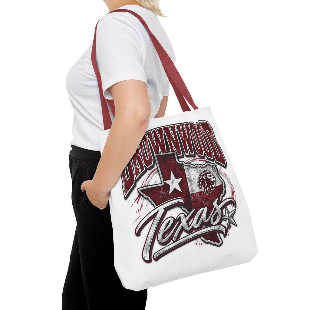 Brownwood Texas Tote Bag – Vintage State Pride AOP Canvas Tote