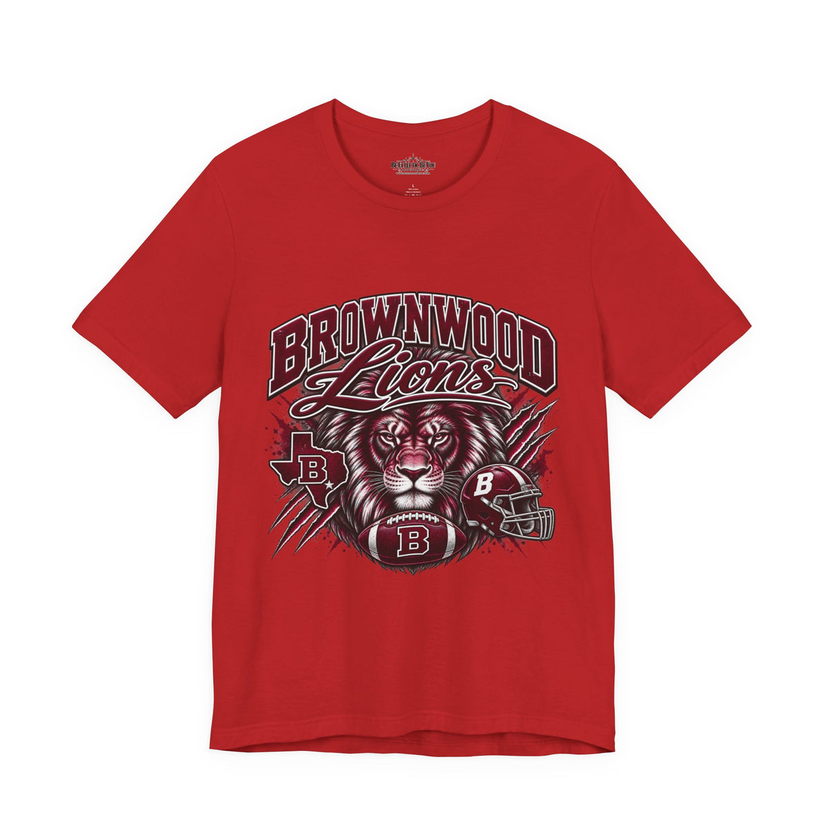 Brownwood Lions Mascot Jersey T-Shirt