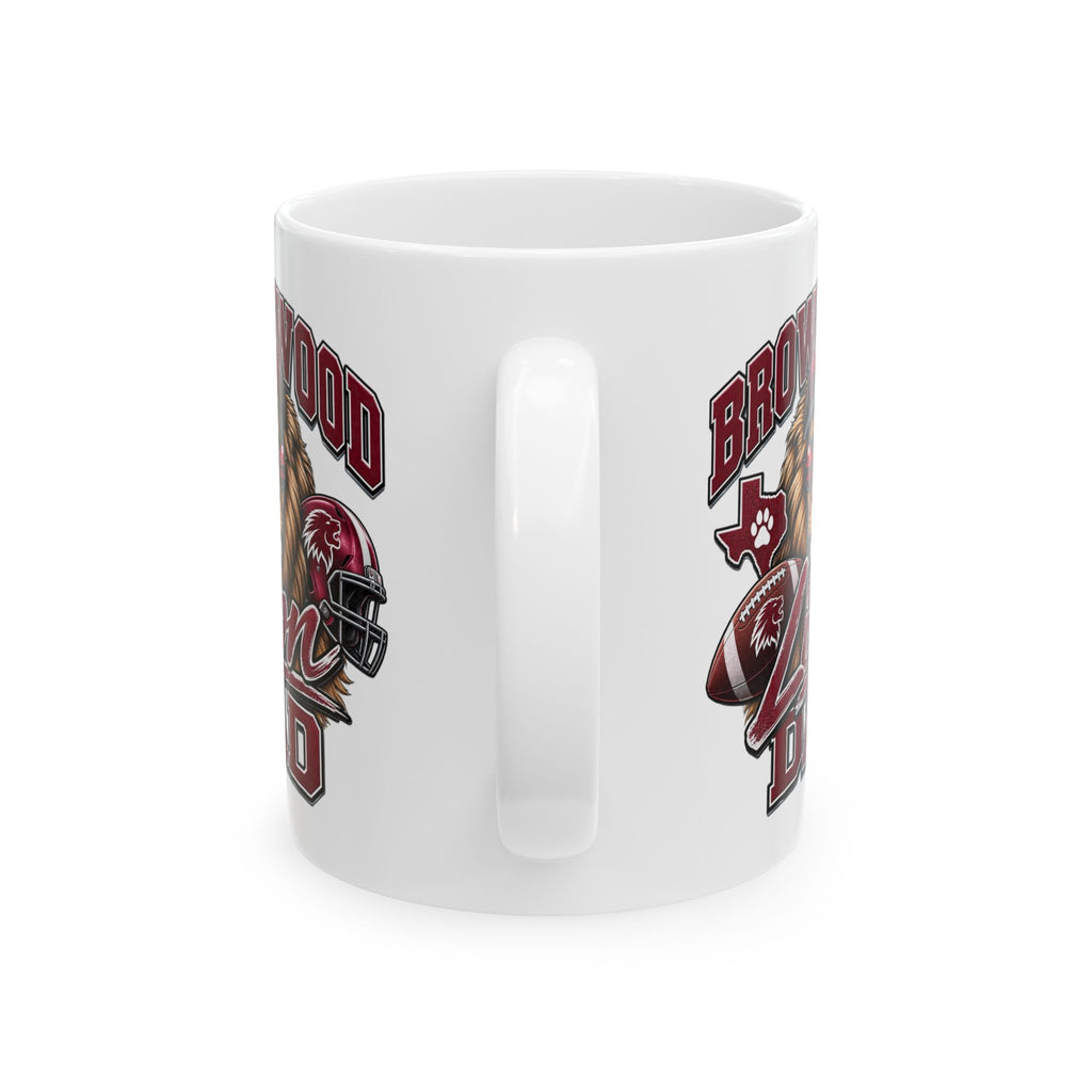 Brownwood Lion Dad Ceramic Mug – Team Logo Coffee Cup (11oz & 15oz)