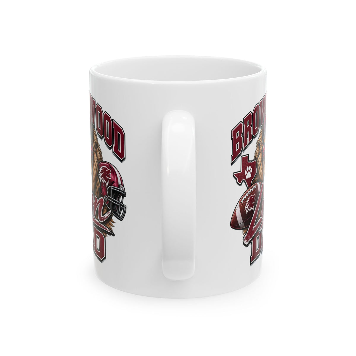 Brownwood Lion Dad Ceramic Mug – Team Logo Coffee Cup (11oz & 15oz)