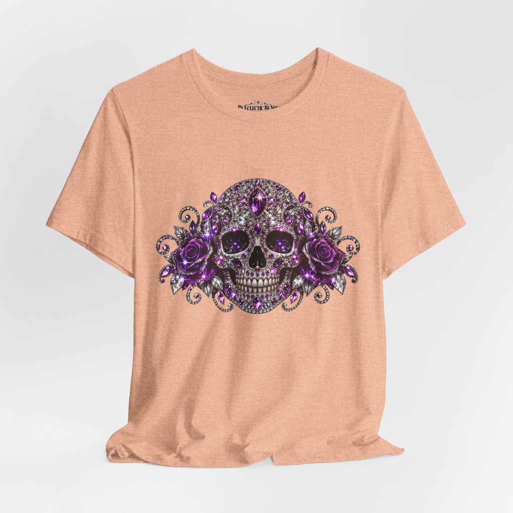 Gothic Purple Skull Tee