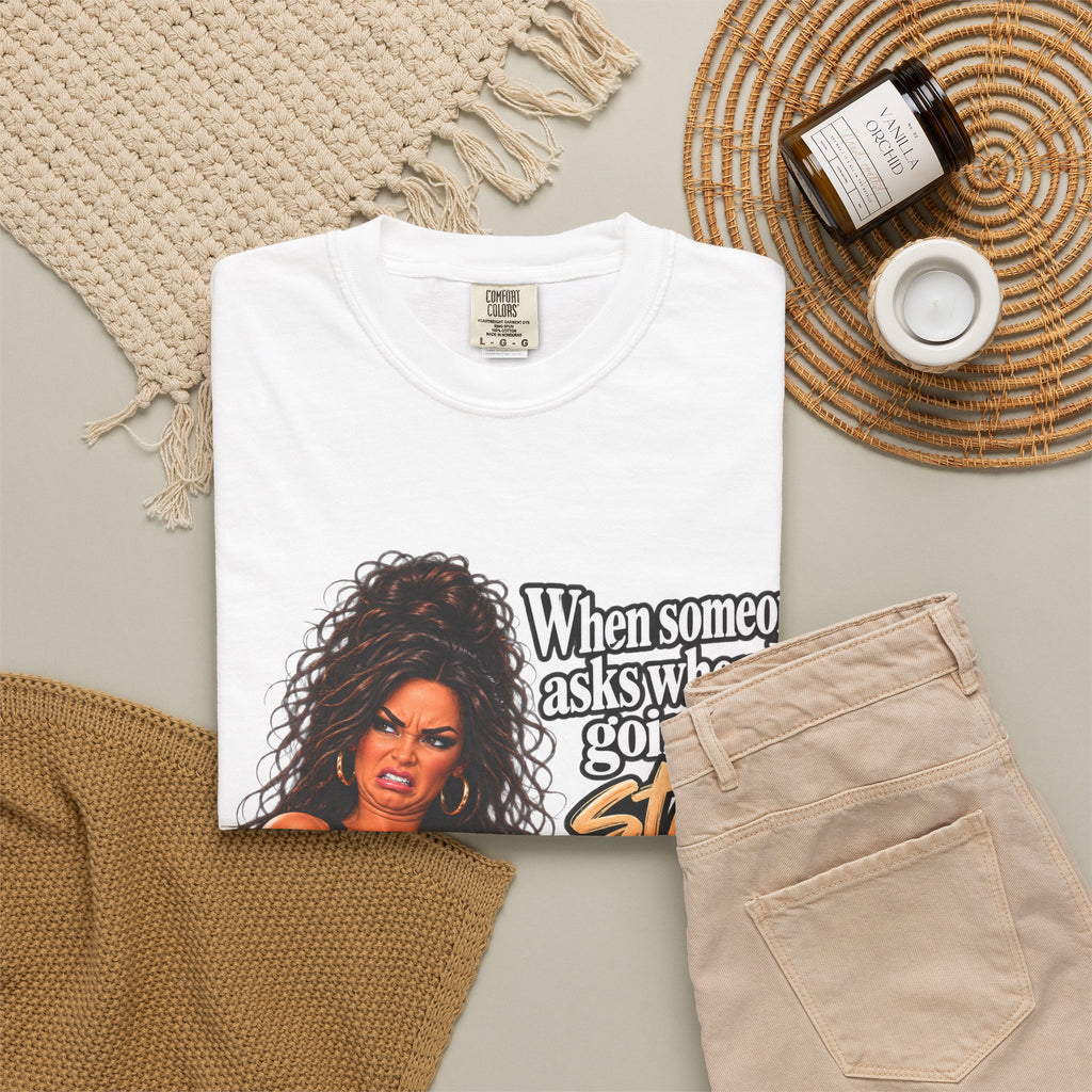 Graphic T-Shirt — "When someone asks when I’m going to start dating again" Retro Diva Tee
