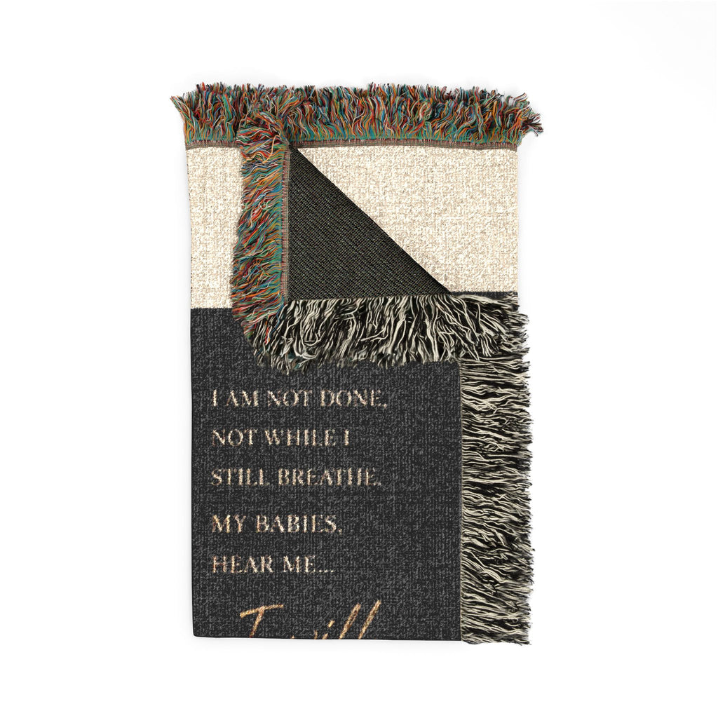 I Will Find You Woven Blanket
