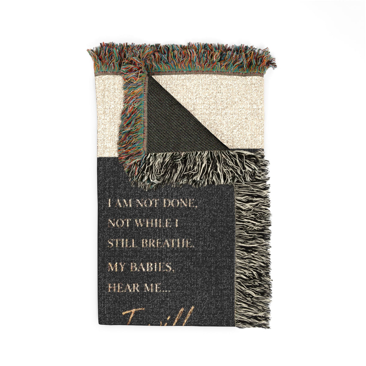 I Will Find You Woven Blanket