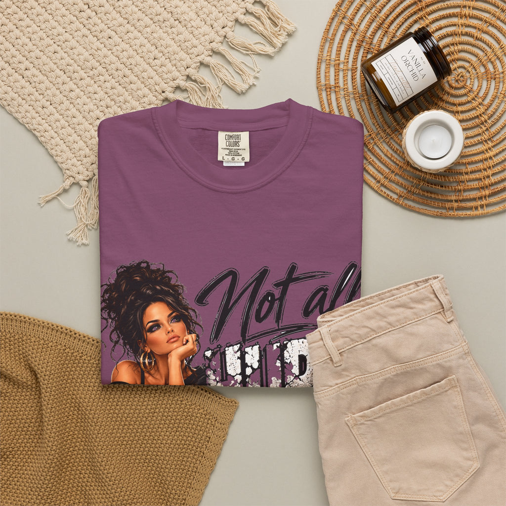 T-Shirt — "Not All Hurts Can Be Photographed" Graphic Tee (Sad Girl Illustration)