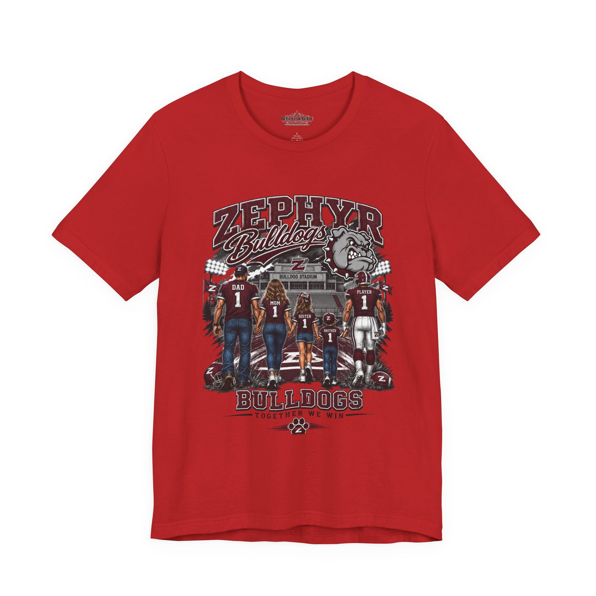 Zephyr Bulldogs Together We Rise Graphic T-Shirt