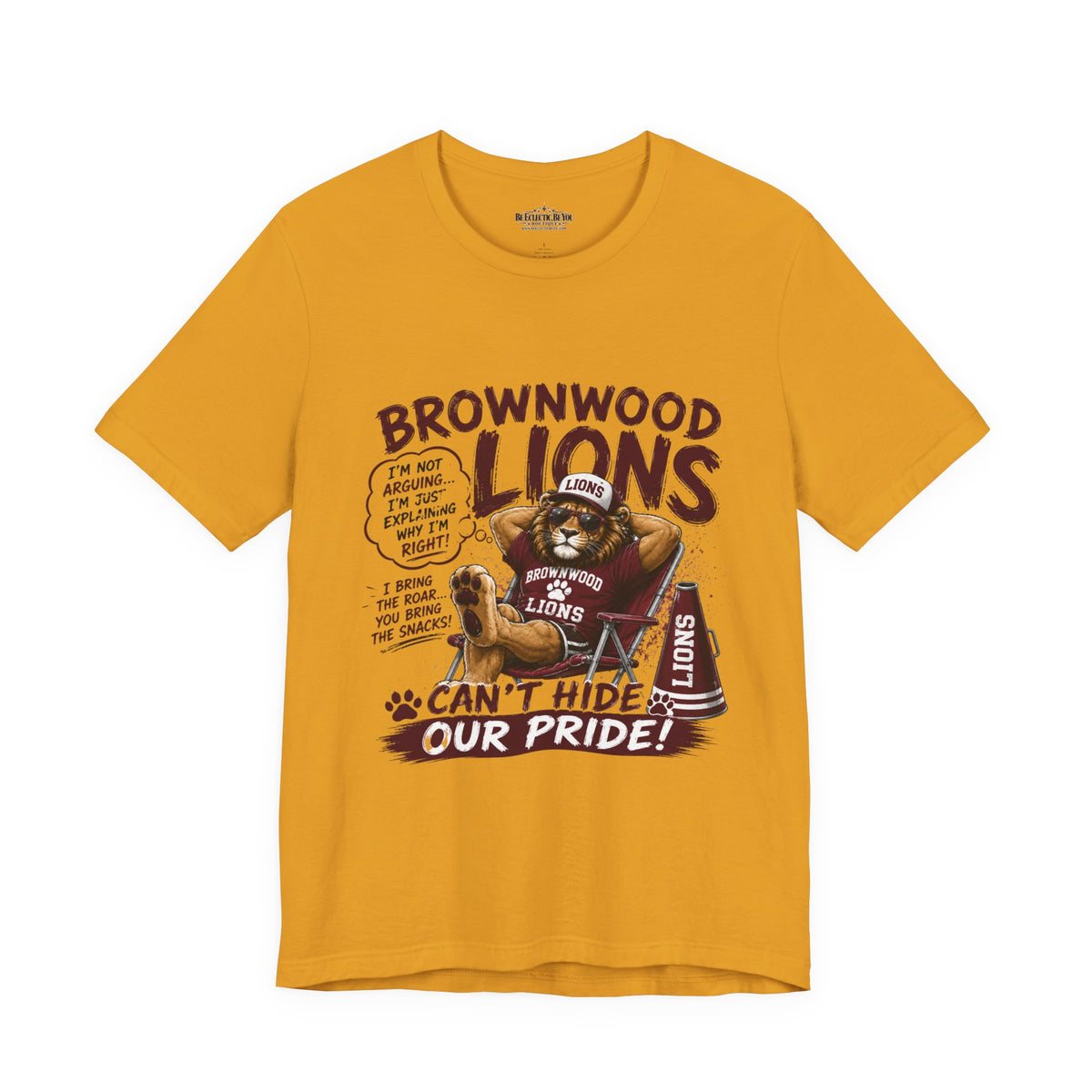 Brownwood Lions Can’t Hide Our Pride Graphic T-Shirt
