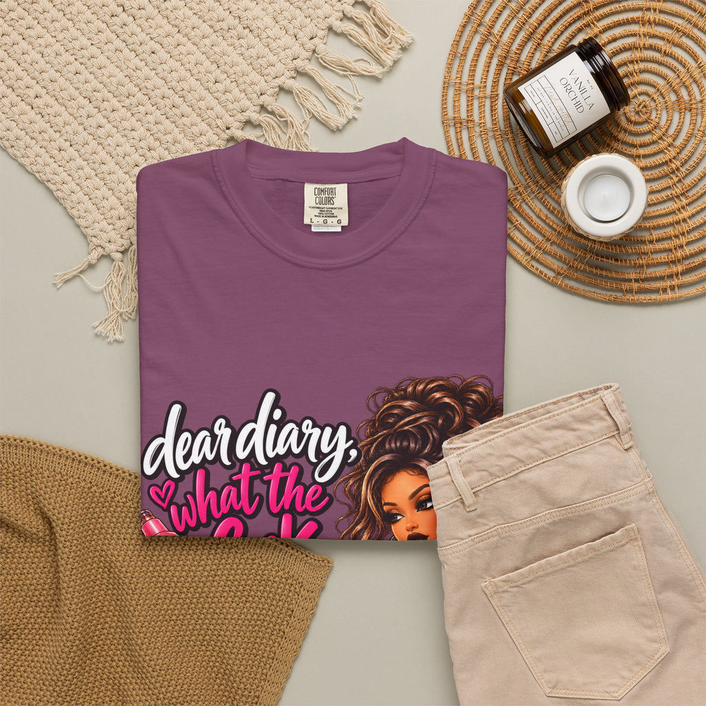 Diary Tee — “Dear Diary, What the F***” Graphic T-Shirt