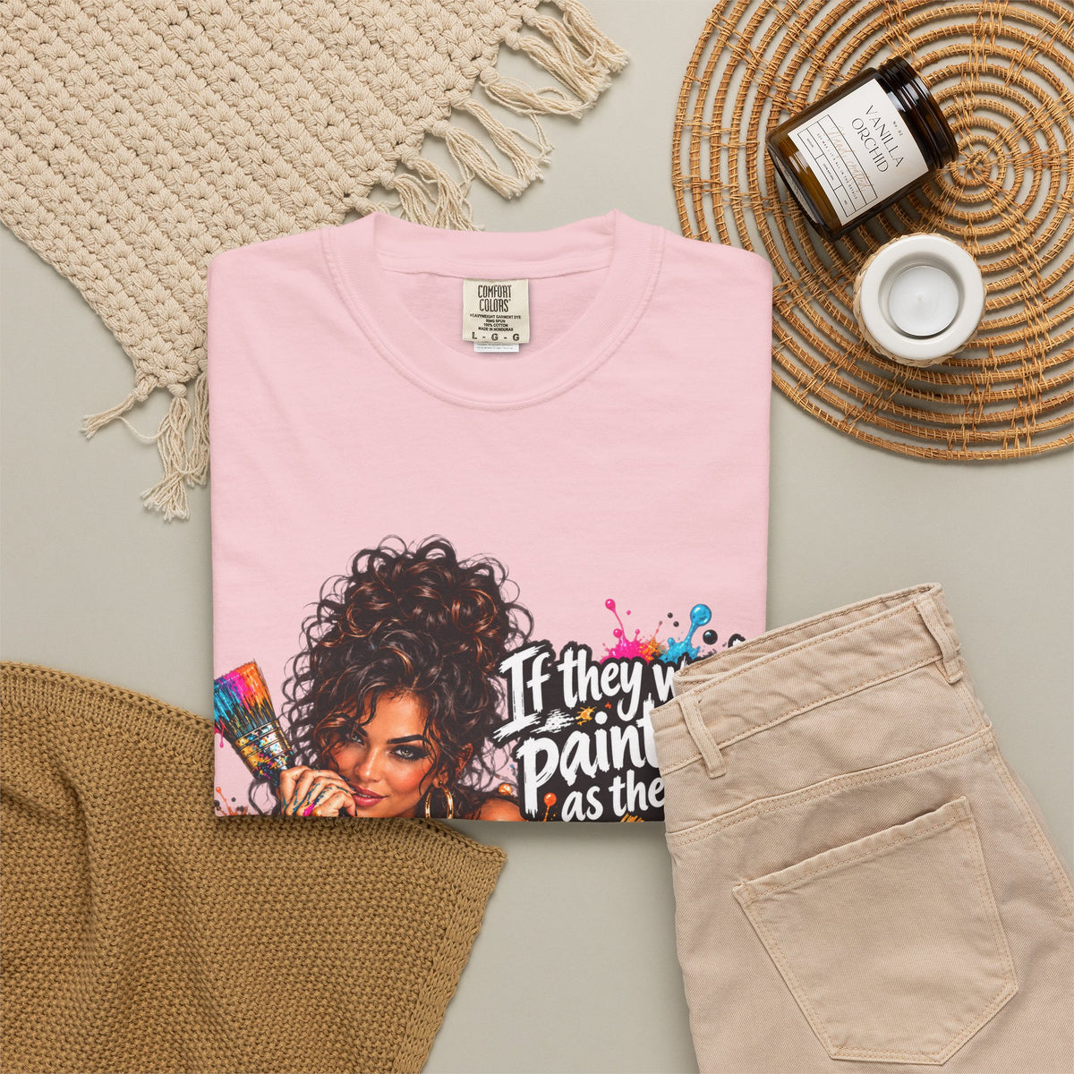 T-Shirt — "If They Want to Paint You as the Villain, Then Pose" Graphic Tee