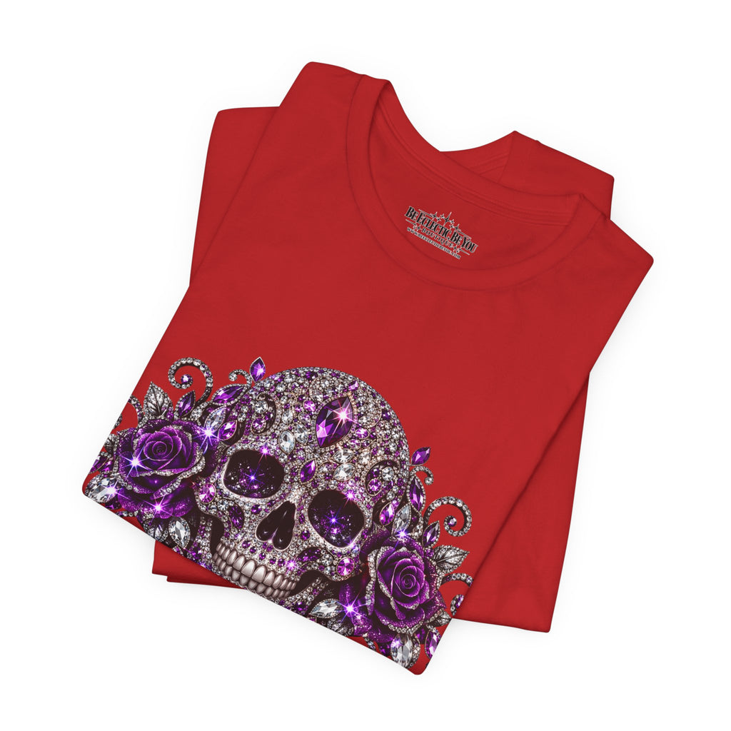 Gothic Purple Skull Tee