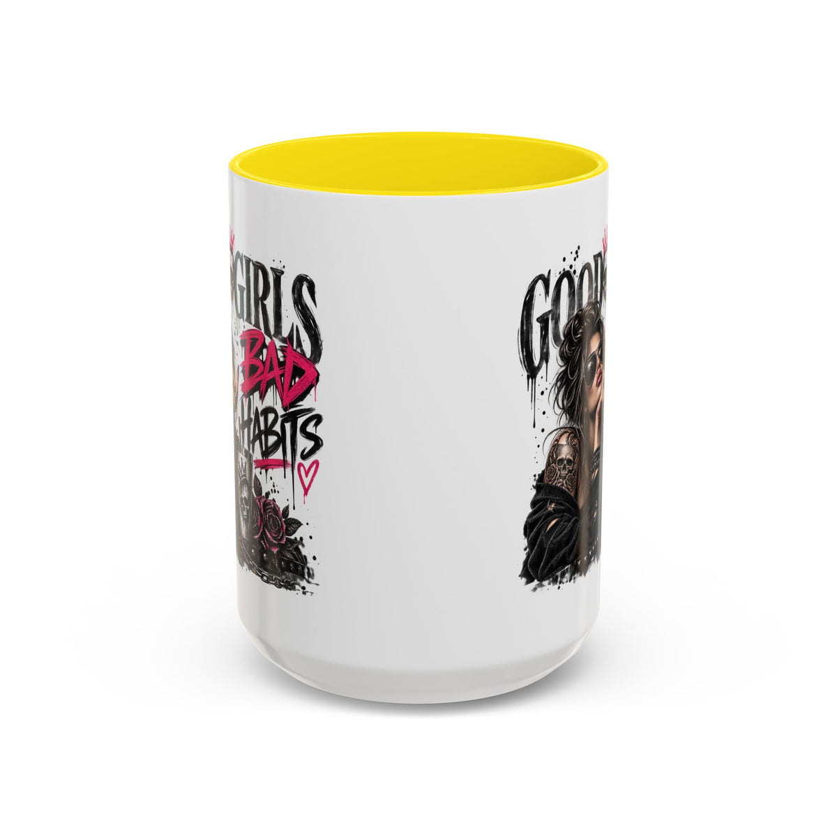 Good Girls Bad Habits Skull & Crown Mug