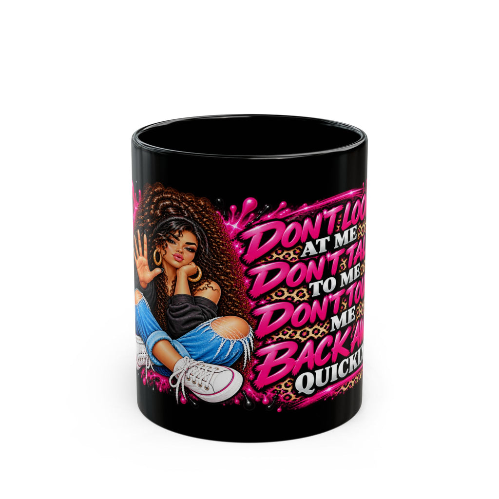 "Don't Look at Me, Don't Talk to Me, Don't Touch Me" Bold Afrocentric Graphic
